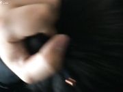 停在人来车往的路边口交