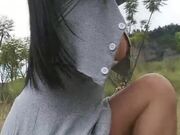 对白有趣渣女山上勾引60多岁大爷野战啪啪