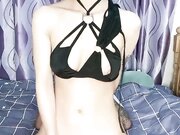 女友和小年轻男友啪啪做爱镜头前秒变打桩机