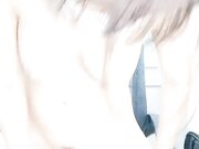 白嫩少女座椅自慰坐插水晶大屌水太多了