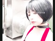 爆机少女喵小吉经典Cos《生化危机》艾达王赤裸诱惑 性感小逼逼待茎插入