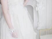 前女友要结婚啦 穿衣婚纱吃鸡 啪啪 啊啊 爸爸不玩了 骚逼受不了 下面难受