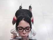 出轨小奶狗小哥哥，年轻体力就是好，被小哥哥操的爽上天了_无套内射