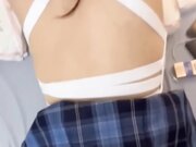 妹妹让我带她去商场买jk制服，妹妹穿上jk后让我控制不住自己，逛街回来后正好爸妈都不在家，我开始狂操