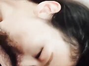 文艺女青年的精采夜生活 约两个粉丝来家中玩3P 书卷气还在像个大学生