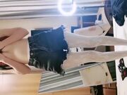 大二学舞蹈长腿美女黑色网袜抽插 妹子满脸享受