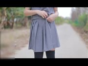 网红少女-学生嫩妹无眼祖青春制服学生装乡村露出