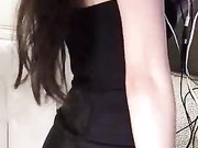 性感黑色短裙身材不错妹子按摩器炮击快速抽插自慰