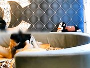 排骨眼镜男打炮是真猛抱头猛插嘴再啪啪非常激情