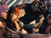 【死或生霞和绫音公主的奴隶地狱】两女神与魔界恶魔群体盛宴