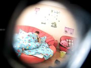 秃顶老李和邻居少妇小旅馆开房偷情把别人内射了