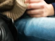 【网曝门事件】欧洲之星高铁露屌诱惑眼睛骚女俯身口交最后口爆吞精