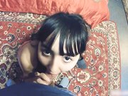 童颜混血大眼小仙女系列温馨卧室火爆吹箫嘴当逼洞深喉抽插