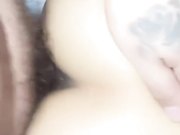 黑丝情趣小骚逼被大哥捏着奶子吃奶扩阴器看阴道处女膜残片