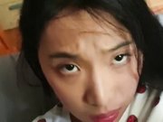 颜值非常嫩的漂亮留学生美眉王倩和洋屌男炮友爱爱被颜射鼻子上浓浓的精液