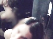 美女被好友惩罚带到洗手间激情啪啪,男说：你的逼好紧啊!