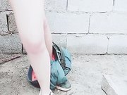 丰满大奶主播 大白天 户外站着被后入很会玩