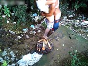 野战玩健身的农村小伙啪啪