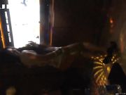 约2朋友和美女同事一起在KTV包房唱K操B 服务员突然进来说:不能玩这个 这是违法的!