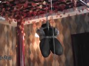 黑丝美乳小嫩模 极致驷马吊绑