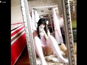 深受宅男喜爱的微博红人小女神 啪喵少女露脸自拍