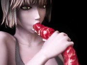 讨厌的怪物与巨大的触角乱搞年轻的少女-阴道内部的景观