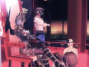 邪恶蝙蝠女勾引单身男人