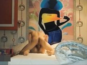 漂亮美女酒店和发小的帅气男友偷情开房,各种高难度姿势抽插