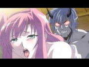 恶魔将种子射入温泉浴的美少女体内