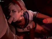 [SFM精选合集]-超级大屌插入深喉之后射了