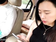 高颜值网红脸女大生搭计程车忘记带钱包没有办法只好用身体来付款