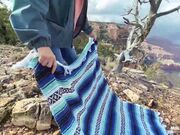 史诗般的大峡谷性爱冒险之旅 第一视角 幕天席地的做爱内射