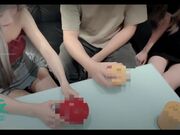 国产AV剧情【网红美女姐妹KTV与粉丝同乐会玩骰子输了上演4P大战】干的满屋子淫叫声